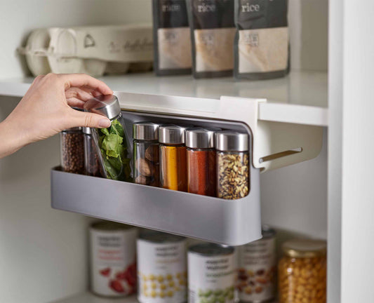 CupboardStore™ Gray Under-shelf Spice Rack