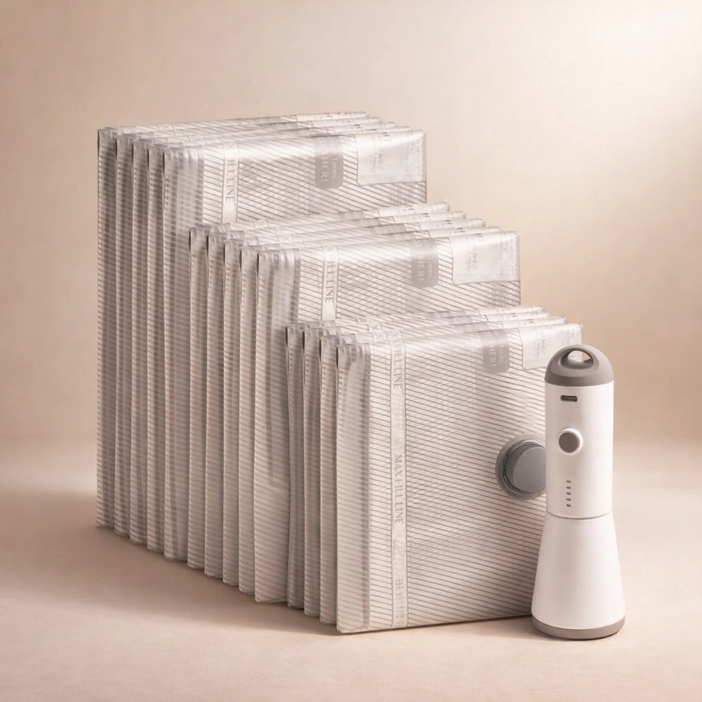 Vacuum Pump PRO Travel Set with compression storage bags